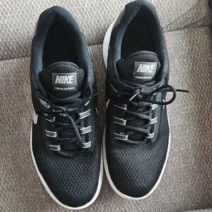 Nike Black and White Lunarknit Running Sneakers
